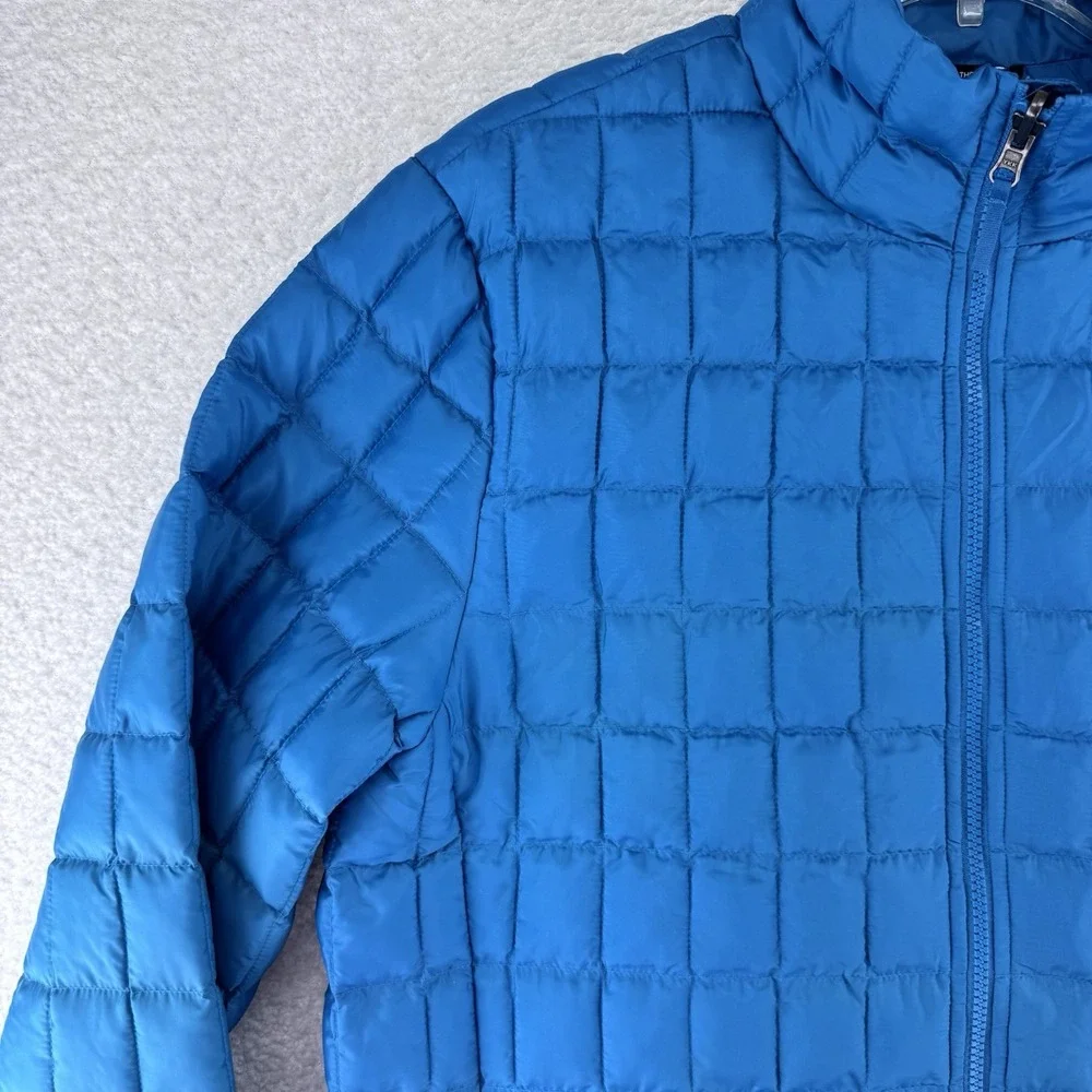 The North Face Thermoball Insulated Puffer Jacket Mens Large Digital Steel Blue